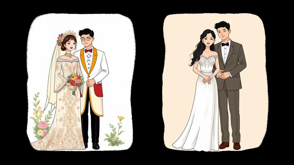 traditional wedding attire evolution