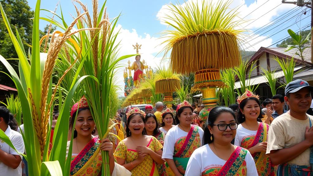 colorful rice granary festival