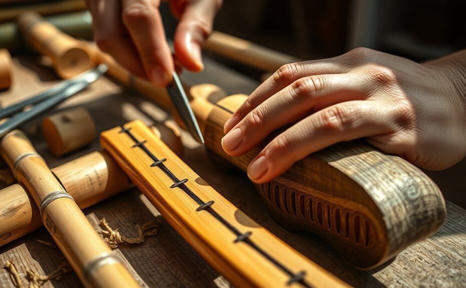 diy traditional bamboo instruments