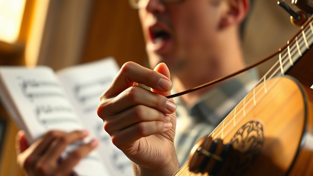 singing and playing instruments